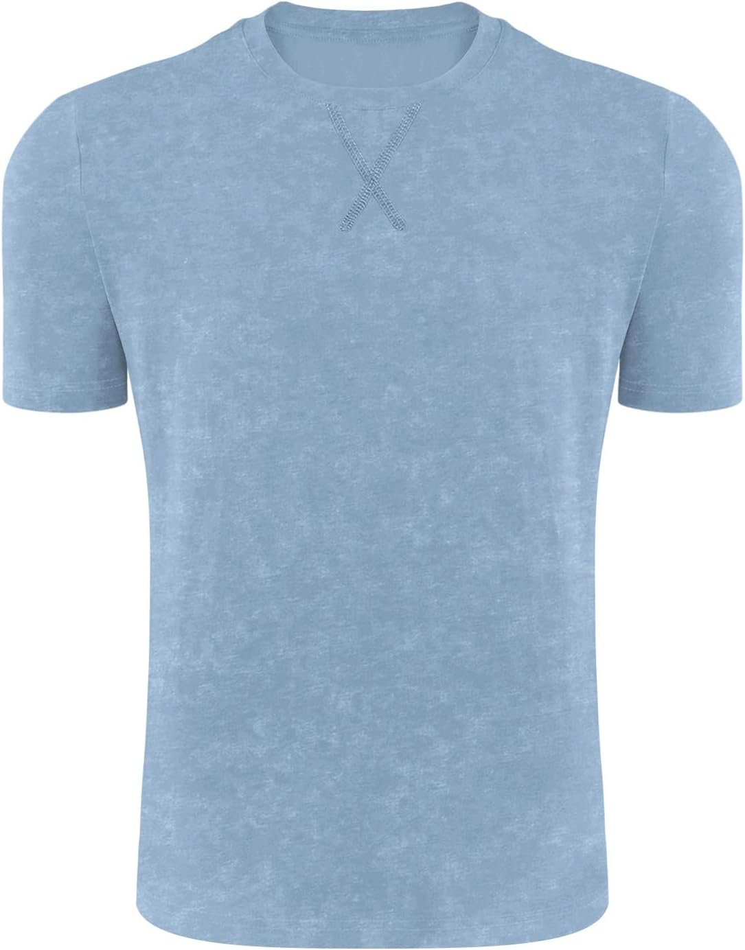 LOGEEYAR Men's Athletic Washed T-Shirts Basic Crew Neck Tees... - Image 2