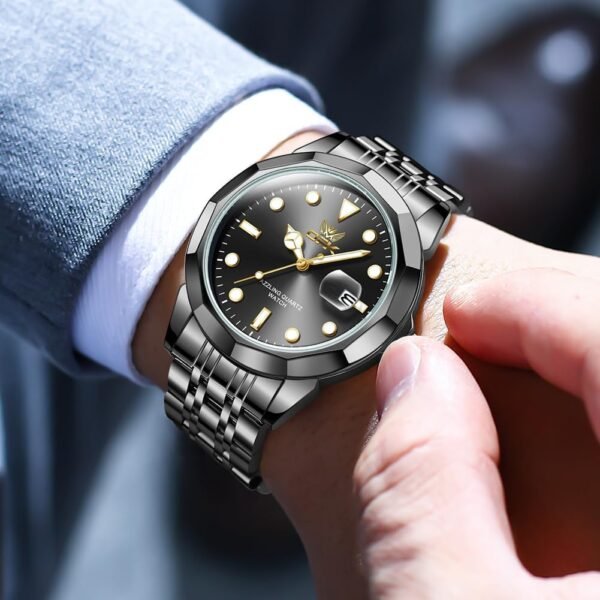 OPK Mens Watch Business Dress Large Analog Stainless Steel W...