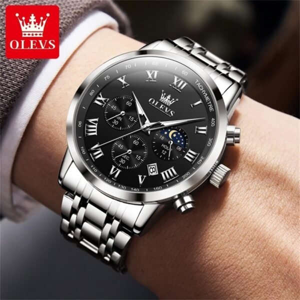 OLEVS Men Multifunction Watch, Multi Dial Waterproof Luminou...