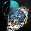 OUPINKE Mens Watches Automatic Skeleton Tourbillon Self Wind...