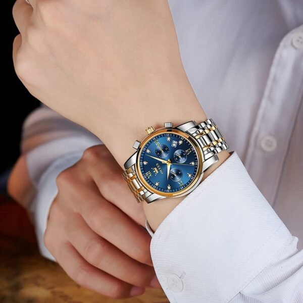 OLEVS Men Multifunction Watch, Multi Dial Waterproof Luminou...