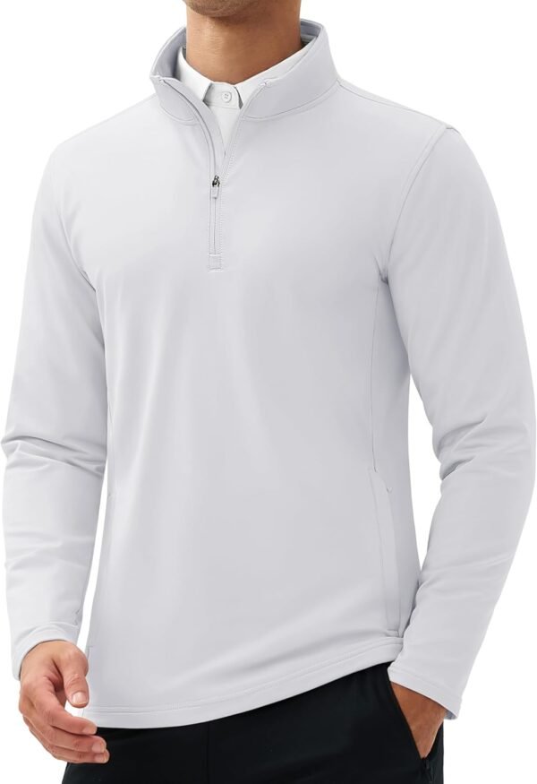 MAGCOMSEN Quarter Zip Pullover Men 1/4 Zip Golf Jacket Fleec...
