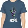 Hope Neon Dripping Hand T-Shirt – Bold Futuristic Design, Ey...