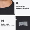 NORTHYARD Men's Heavyweight Cotton T-Shirts Crewneck Short S...