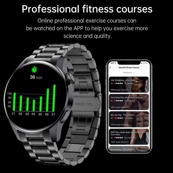 FILIEKEU Bluetooth Calls Smart Watch Men Women Heart Rate Sl... - Image 4