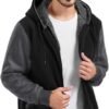 SWISSWELL Men Zip Up Hoodies Sherpa Lined Jacket Heavyweight...