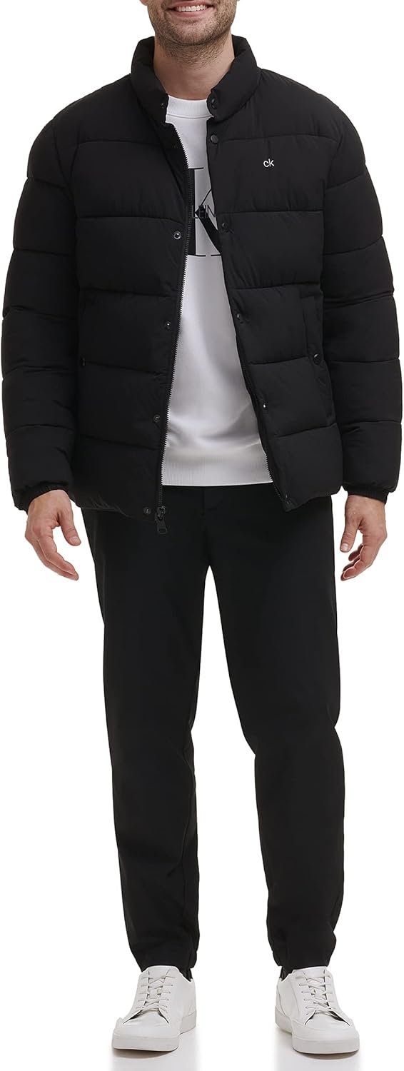 Calvin Klein Men's Snap Front Puffer Jacket