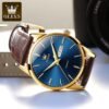 OLEVS Amazon Watches,Brown Leather Watch for Men,Men Day Dat...