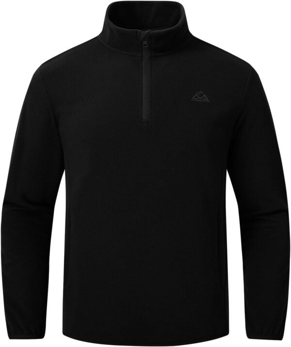 BGOWATU Men's Fleece Pullover Jacket Lightweight Golf jacket...