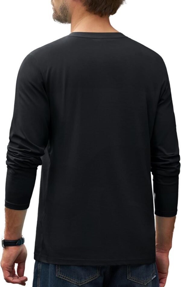Cotrasen Men's Long Sleeve T-Shirts Cotton Casual T Shirts f...