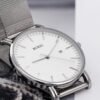 BUREI Men Wrist Watches Fashion Minimalist Analog Quartz Wat...