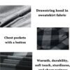 JACKETOWN Hooded Flannel Shirt for Men Plaid Shirts Long Sle...
