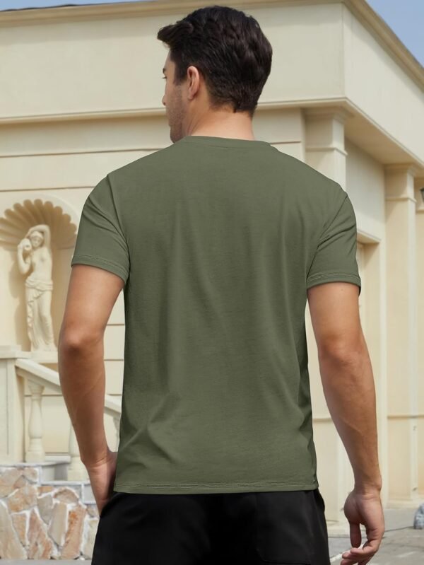 MensT Shirts Casual Crewneck Short Sleeve Cotton Tee Shirts ...