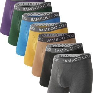 BAMBOO COOL Men's Ultra ComfortSoft Underwear, Moisture Wick...