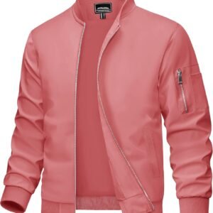 MAGCOMSEN Men's Bomber Jacket Lightweight Casual Windbreaker...