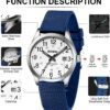 LN LENQIN Mens Watches Analog Quartz Sports Unisex 30M Water...