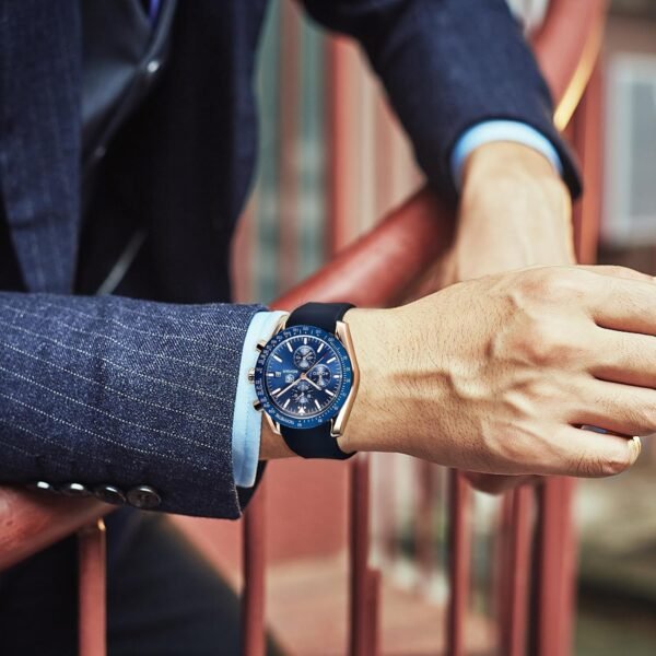 BENYAR Men's Watch Quartz Movement Chronograph 30M Waterproo...