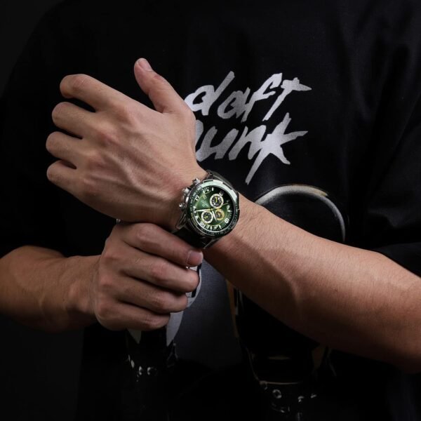 NAVIFORCE Sport Watches for Men Analog Quartz Chronograph Le...
