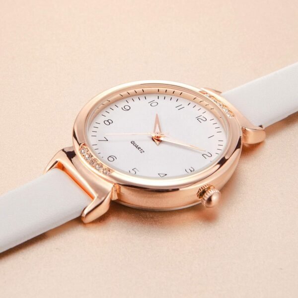 NUOVO Women's Silicone Sports Watch - Crystal Accented Leath...