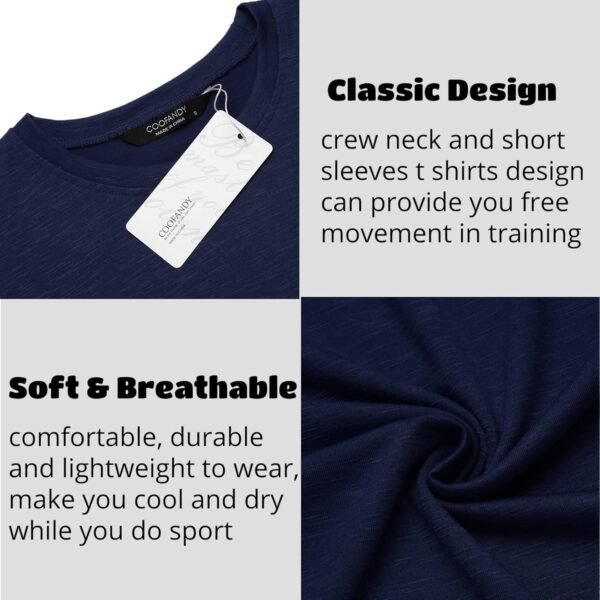 COOFANDY Men Muscle Workout T Shirt Gym Bodybuilding Active ...