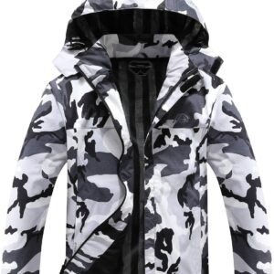 OTU Men's Lightweight Waterproof Hooded Rain Jacket Outdoor ...