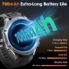 Military Smart Watch for Men (Answer/Make Call), 1,85" HD To...