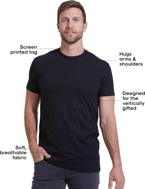 True Classic Mens T-Shirts - Short Sleeve Crew Neck Plain No...