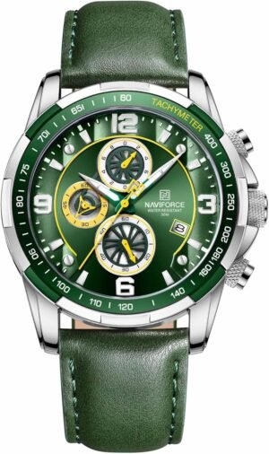 NAVIFORCE Sport Watches for Men Analog Quartz Chronograph Le...
