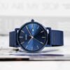 BUREI Men's Fashion Minimalist Wrist Watch All Black Waterpr...