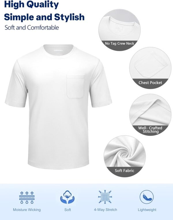 Cotrasen Men's T-Shirts Cotton Short Sleeve T Shirts for Men...