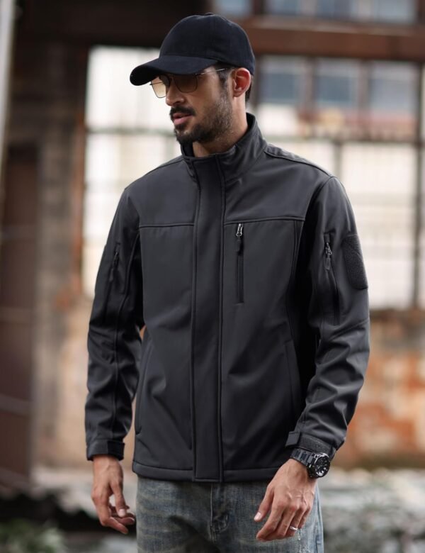 MAGCOMSEN Men's Tactical Jacket Water Resistant 6 Pockets So...