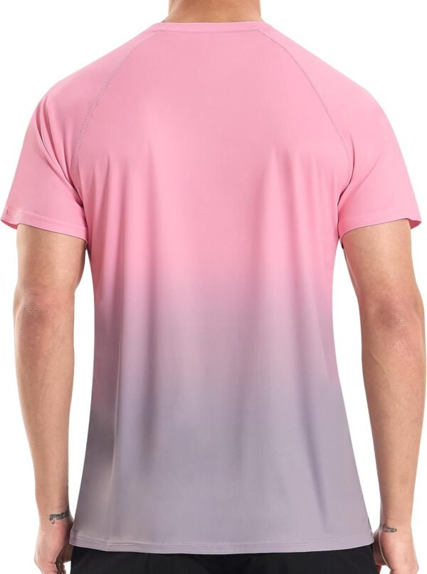 Men's Swim Shirts Rash Guard Short Sleeve UPF 50+ UV Sun Pro...