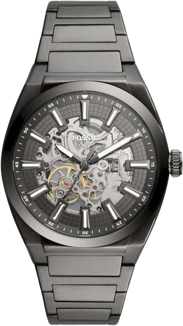 Fossil Men's Everett Automatic Stainless Steel Three-Hand Wa...