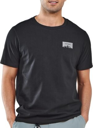NORTHYARD Men's Heavyweight Cotton T-Shirts Crewneck Short S...