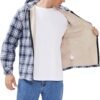 Elesuit Men's Full Zip Fleece Flannel Jackets Shirt Plaid Co...