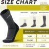 Merino Protect Merino Wool Socks for Men Warm Soft Hiking So...