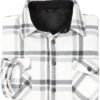 ZENTHACE Men's Warm Sherpa Lined Fleece Plaid Flannel Shirt ...