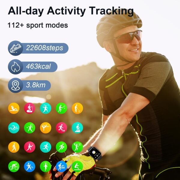 Smart Watch for Men Women Fitness: Make/Answer Call Smart Wa...