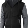 SWISSWELL Men Zip Up Hoodies Sherpa Lined Jacket Heavyweight...