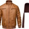 WULFUL Men's Leather Jackets, Faux Leather Jacket for Men La...