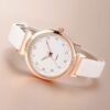 NUOVO Women's Silicone Sports Watch - Crystal Accented Leath...