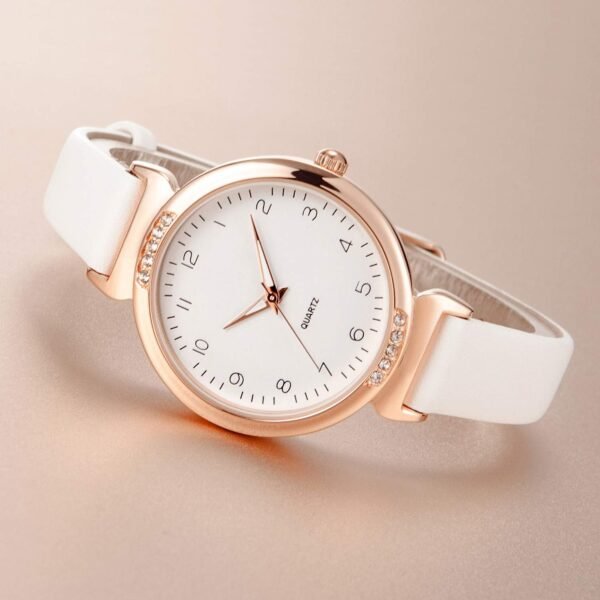 NUOVO Women's Silicone Sports Watch - Crystal Accented Leath...