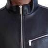 Karl Lagerfeld Paris Men's Faux Leather Biker Jacket