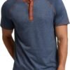 Sailwind Mens Henley Long/Short Sleeve T-Shirt Cotton Casual...