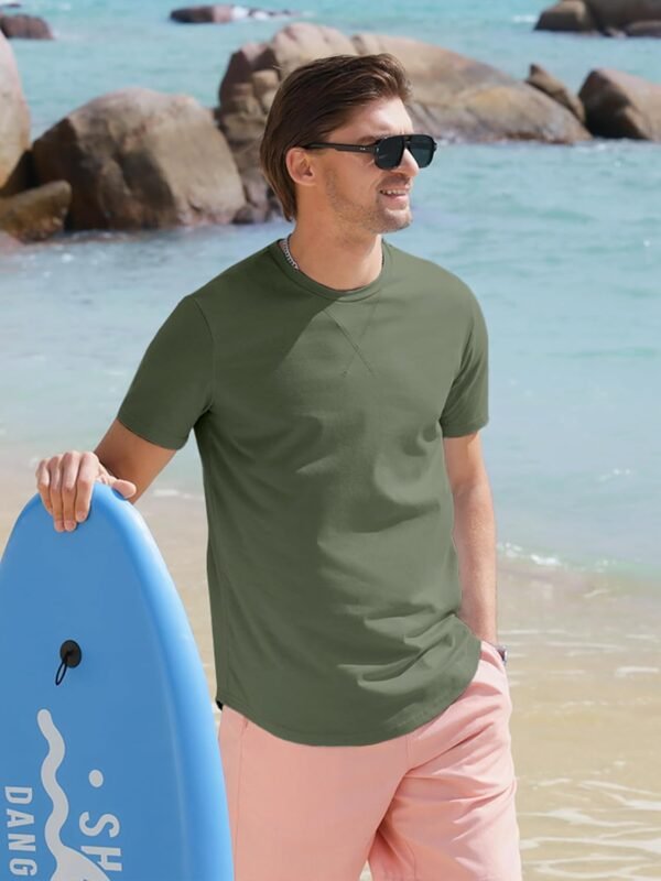 Comdecevis Mens 2 Pack Cotton Crewneck T-Shirts Hipster Hip ...