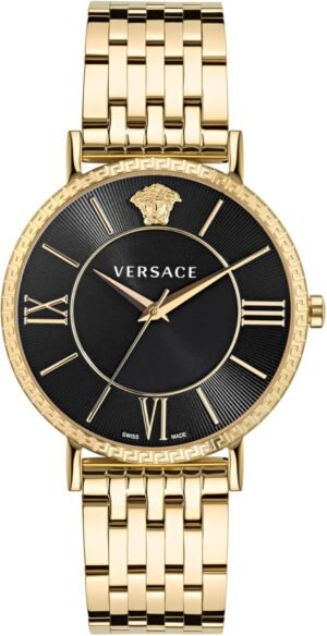 Versace V-Eternal Collection Luxury Mens Watch Timepieces wi...