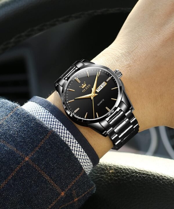OLEVS Classic Men Watches with Date,Stainless Steel Man Watc...