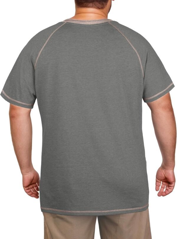 OLRIK Big and Tall Shirts for Men Cotton Henley Short Sleeve...