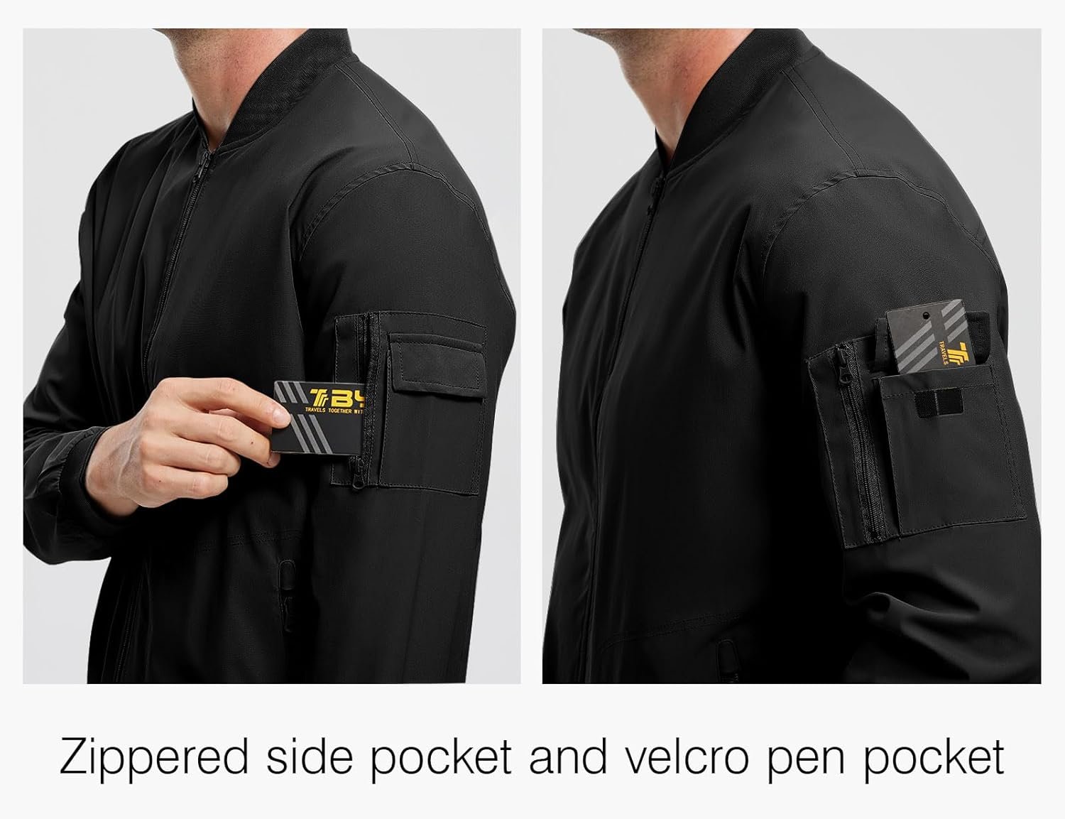 Rdruko Men's Lightweight Bomber Jacket Causal Fashion Stylis... - Image 5