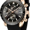 BENYAR Mens Watches Quartz Movement Chronograph Leather Stra...